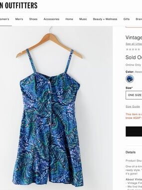 Vintage Cotton Abstract Paisley Print Romper by TREND BASICS - L